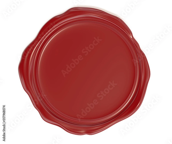 Obraz Red wax seal