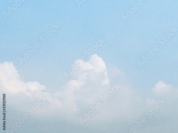 Obraz clouds in the blue pastel sky