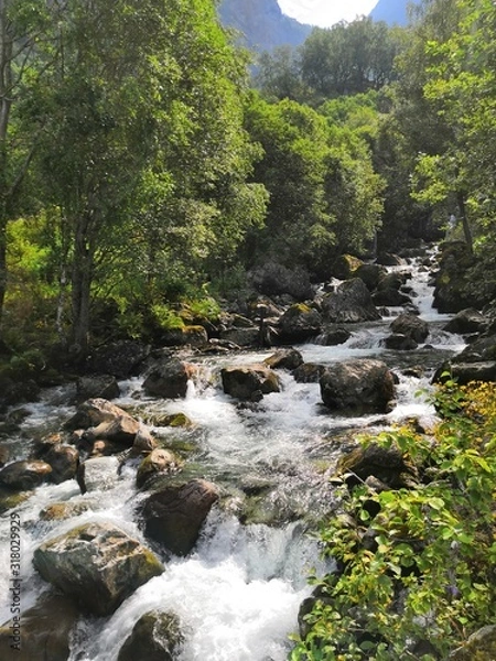Obraz Waterfall Stone River