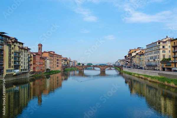 Fototapeta view of ponte vecchio in florence