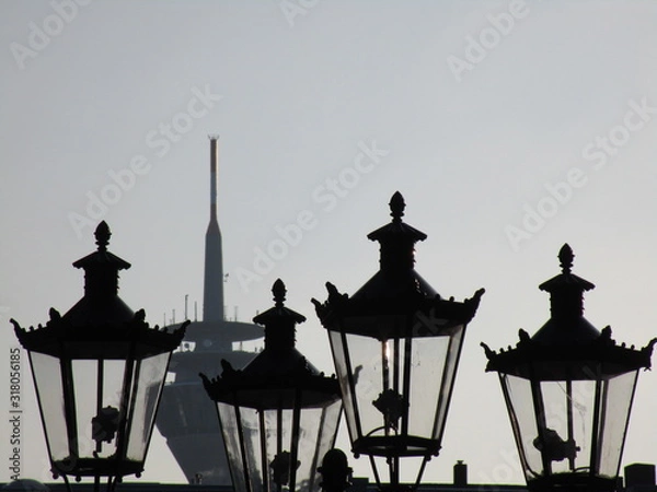 Obraz Dorf - Beleuchtung