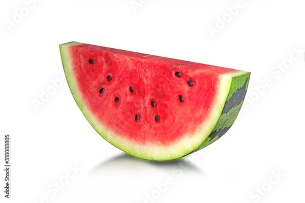 Obraz sliced fresh watermelon isolated on white background
