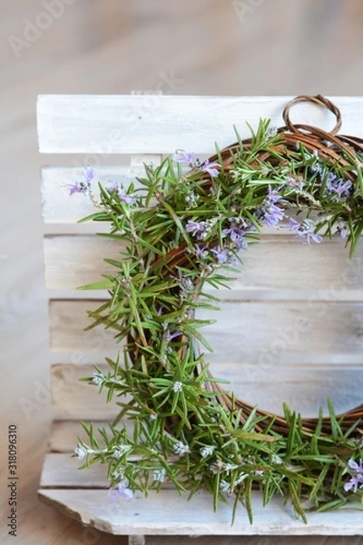 Obraz ローズマリーのリース