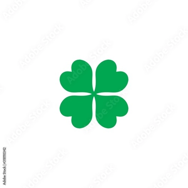 Fototapeta Clover Leaf Logo Template Design