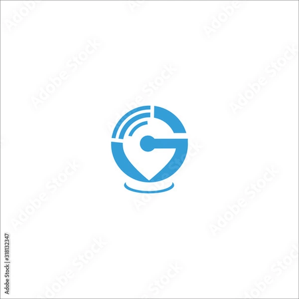 Fototapeta G letter logo design Vector