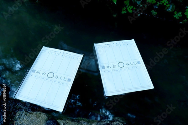 Obraz 水おみくじ