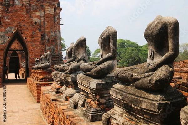 Fototapeta 世界遺産　タイランド　アユタヤ遺跡　ワット・チャイワッタナーラーム