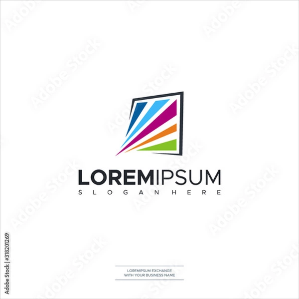 Obraz Creative Design Digital Vector Logo Business Template Design