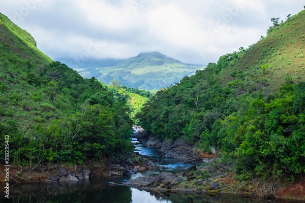 Obraz River and the mountains