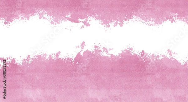 Fototapeta Pink watercolor background for your design, watercolor background concept, vector.