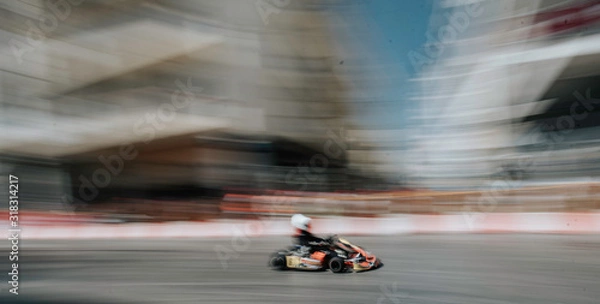 Obraz racing car on the road