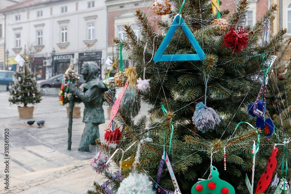 Obraz Handmade decorations for the Christmas tree.