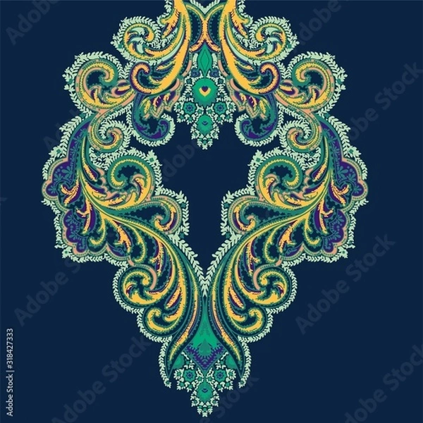 Obraz Elegant and beautiful paisley and baroque elements