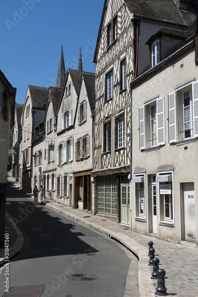 Obraz ruelle chartres maison a pan de bois