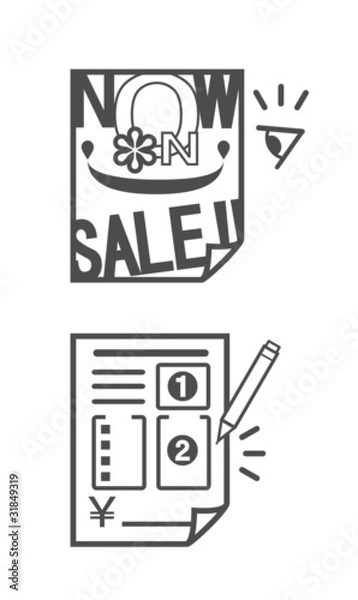 Fototapeta 広告用アイコン