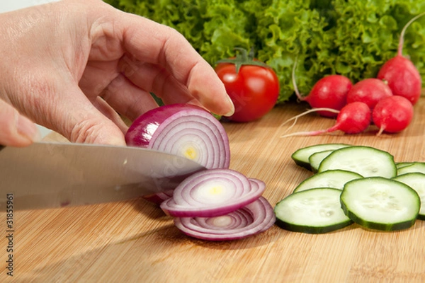 Obraz Plastry cebuli