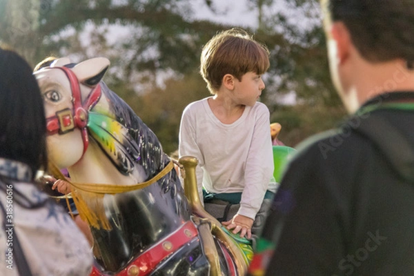 Obraz Play and happiness at the amusement park

