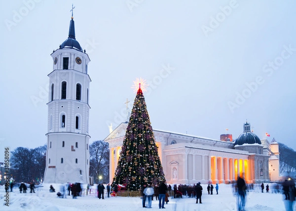 Obraz Christmas tree in Vilnius