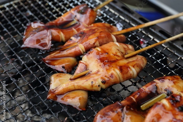 Obraz イカ焼き