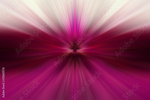 Fototapeta Dynamic lines of light. Light from central point. Bright flash of light. Dynamic movement in space.