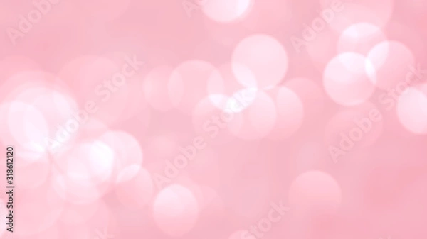 Fototapeta pink bokeh blur abstract background. Valentines day background greeting card. Happy Valentine's Day resolution concept.