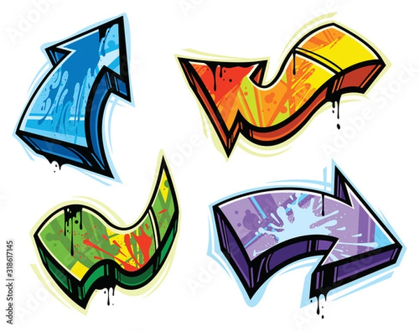 Obraz Graffiti design elements