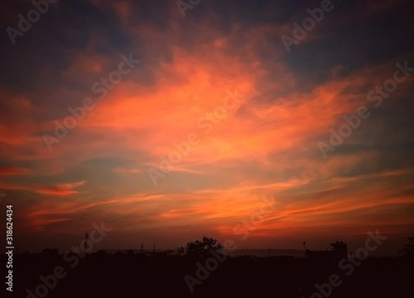 Obraz sunset in the sky