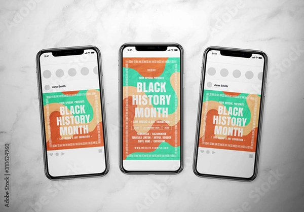 Obraz Black History Month Event Social Media Post Layout