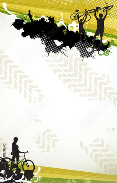 Obraz Biker background