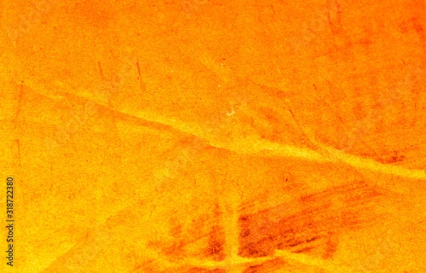 Obraz Textured abstract background with a bright orange pattern of vintage old paper.