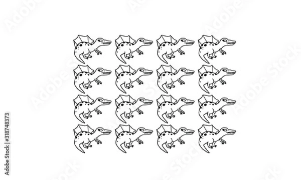 Obraz Spinosaurus pattern texture