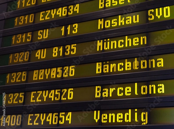 Obraz Gelbe Leuchtschrift