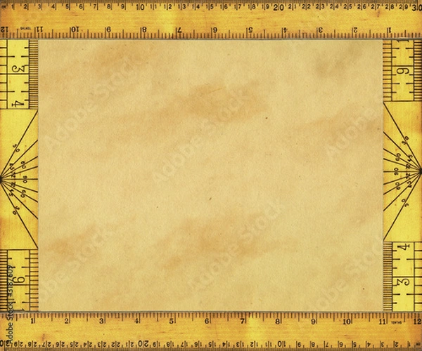 Obraz vintage ruler border 2