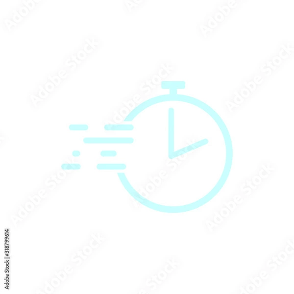 Fototapeta timer icon vector illustration sign
