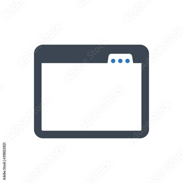 Fototapeta Web page icon