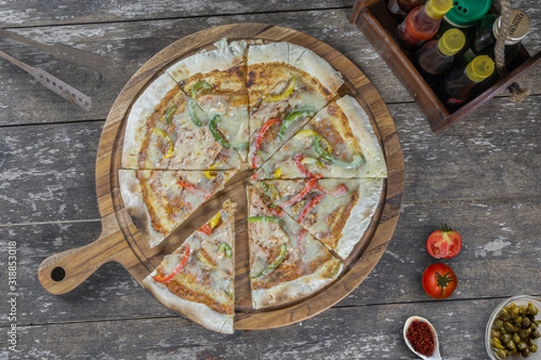 Obraz pizza on the table