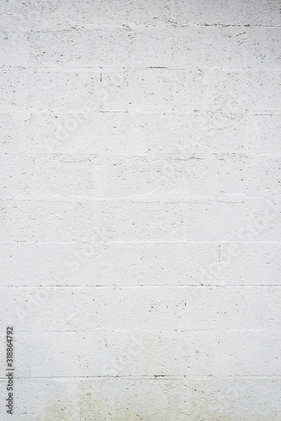 Obraz White cinderblock texture 3