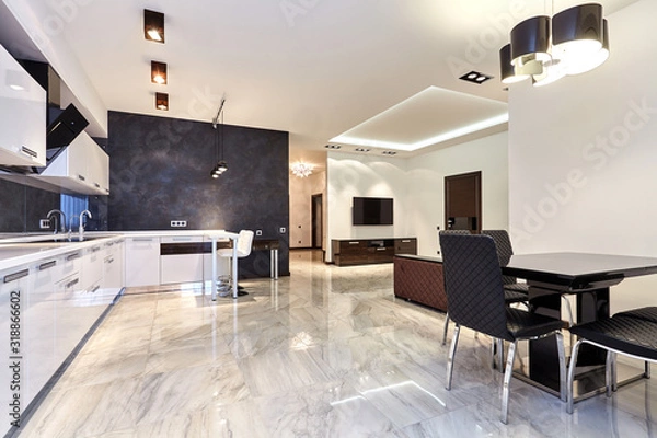 Obraz kitchen living room