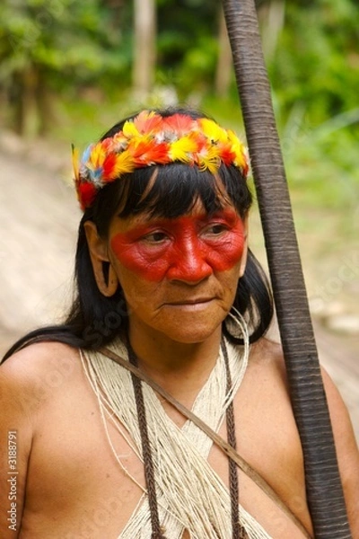 Obraz kobieta z amazonki