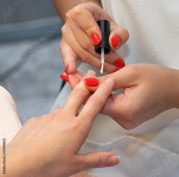 Obraz Manicure. Drawing basics