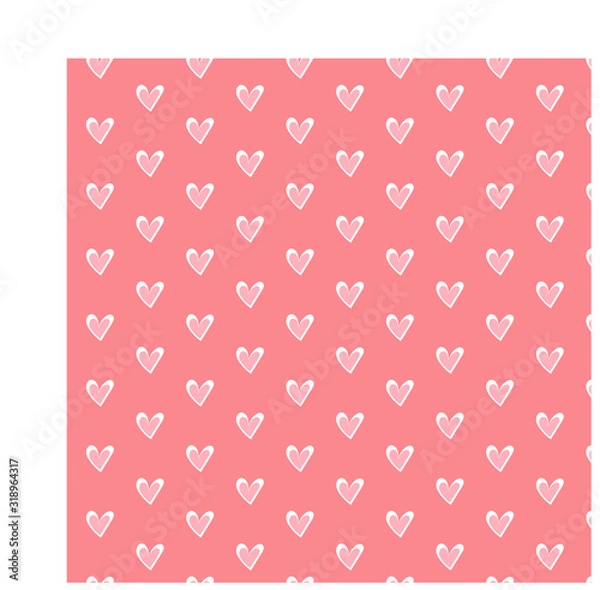 Obraz pattern with heart background for valentine's day.