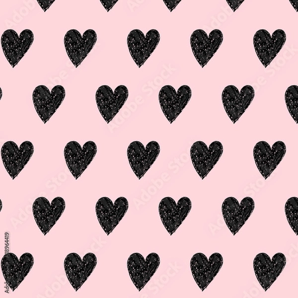 Obraz pattern with heart background for valentine's day.