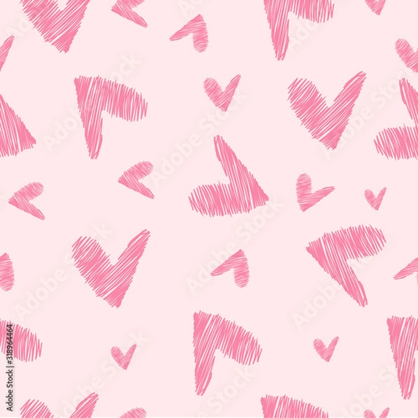 Obraz pattern with heart background for valentine's day.