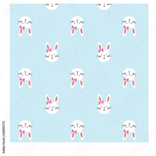 Obraz pattern with rabbit background.