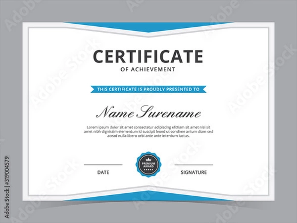 Obraz Certificate Template