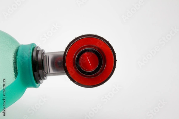 Fototapeta Front connector of AMBU bag isolated
