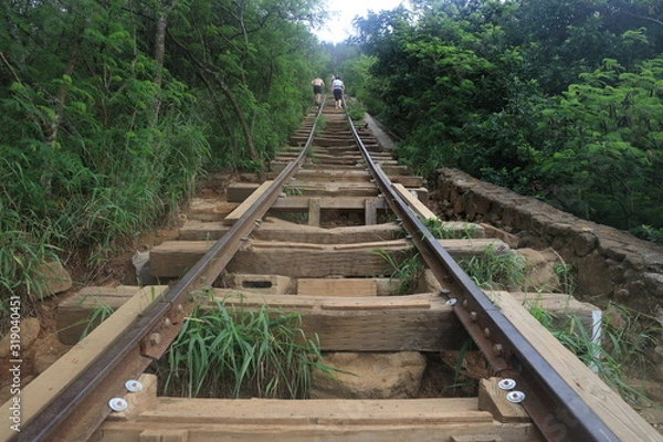 Obraz Train Track Ties to Heaven