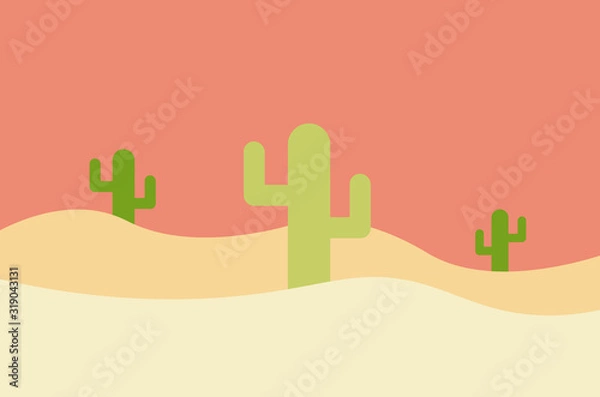 Obraz Simplistic Desert Illustration