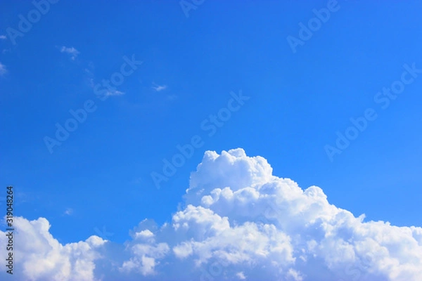 Obraz blue sky clouds,Blue sky with clouds.