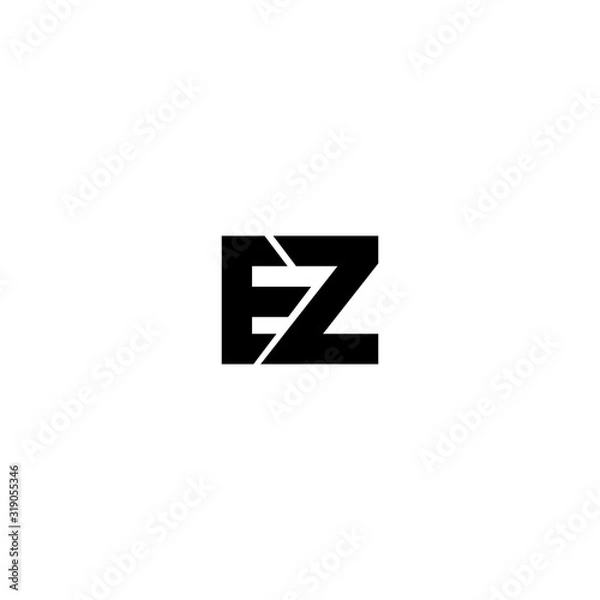 Obraz EZ Logo Letter Initial Logo Designs Templete